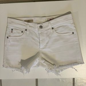 AG white denim shorts: Jane